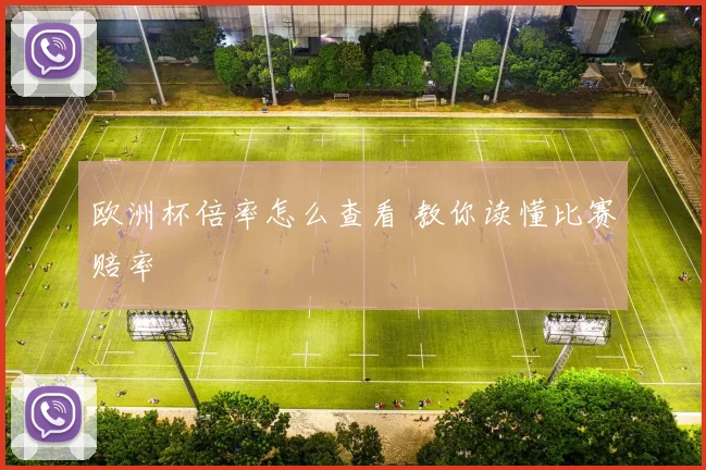 欧洲杯倍率怎么查看 教你读懂比赛赔率